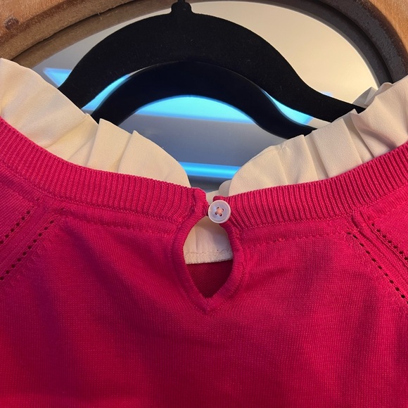 Talbots Sweater with Ruffle Trim - Picture 3 of 6